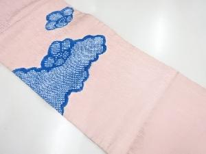 アンティーク　絞り雲に花模様名古屋帯